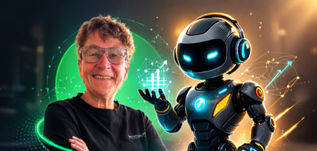 Elizabeth and EMP Markets mascot